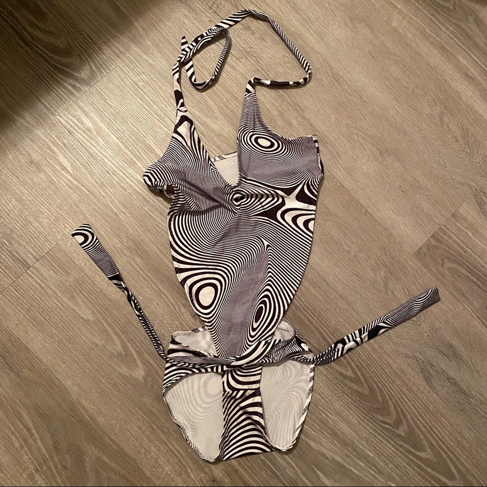 Rave trippy swirl bodysuit